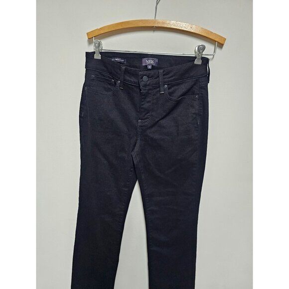 NYDJ Women's Marilyn Straight Leg Jeans Black Tag Size 4 - Picture 2 of 6
